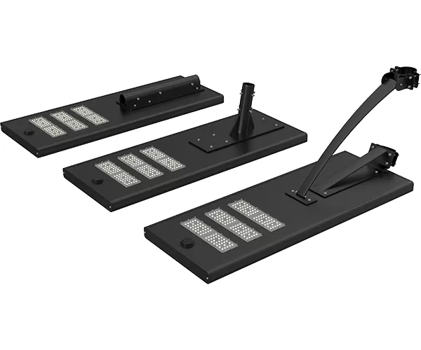 solar street light na all-in-one na may plato